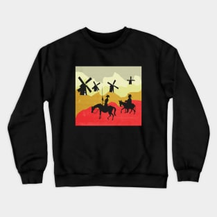 Tilting at windmills, Don Quixote Crewneck Sweatshirt